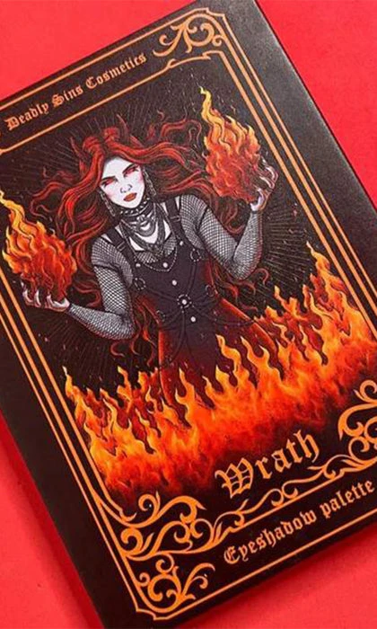 Wrath | EYESHADOW PALETTE DEADLY SINS COSMETICS Deadly Sins Cosmetics Wrath | EYESHADOW PALETTE -Wicked Lashes shop deadly sins cosmetics wrath eyeshadow palette
