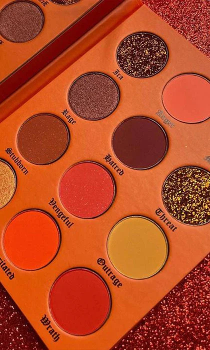 Wrath | EYESHADOW PALETTE DEADLY SINS COSMETICS Deadly Sins Cosmetics Wrath | EYESHADOW PALETTE -Wicked Lashes shop deadly sins cosmetics wrath eyeshadow palette