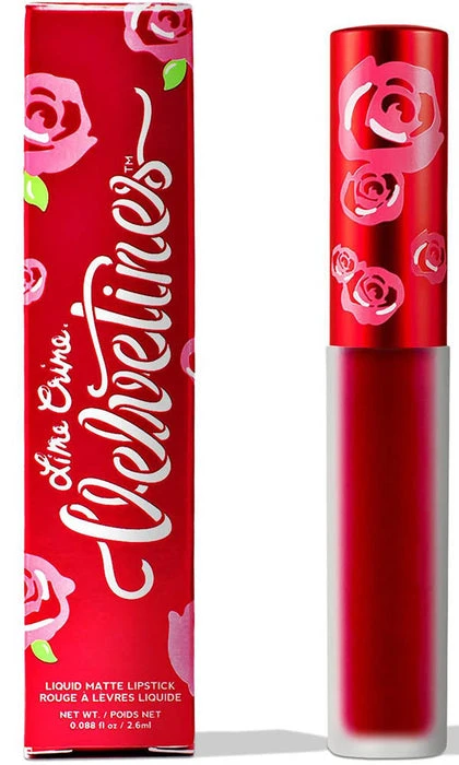 Red Rose | VELVETINES LIQUID LIPSTICK LIME CRIME Fetish Red Rose | VELVETINES LIQUID LIPSTICK -Wicked Lashes shop lime crime red rose velvetines liquid lipstick
