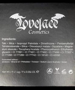 LOVELACE COSMETICS Lovelace Cosmetics Dracul's Bride | EYESHADOW PALETTE -Wicked Lashes shop lovelace cosmetics draculs bride eyeshadow palette 4 7181fc58 0c1d 42f2 bdf4 0be52929755d 700x700