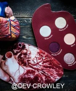 LUNATICK COSMETIC LABS The Nightmare Before Christmas Take My Heart | ANATOMICAL EYESHADOW PALETTE -Wicked Lashes shop lunatick cosmetic labs take my heart anatomical eyeshadow palette 12 700x700