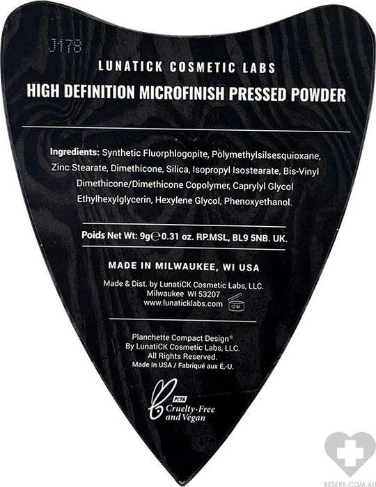 High Definition Microfinish | PRESSED POWDER LUNATICK COSMETIC LABS Lunatick High Definition Microfinish | PRESSED POWDER -Wicked Lashes shop lunatick cosmetics high definition microfinish planchette powder