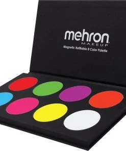 MEHRON MAKEUP Cosplay Neon UV Glow Paradise Makeup AQ | FACE PAINT PALETTE