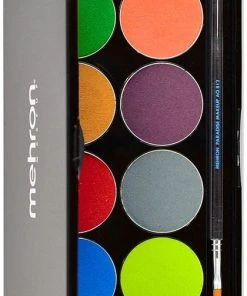 MEHRON MAKEUP Halloween Paradise Makeup AQ [Tropical] | FACE PAINT PALETTE