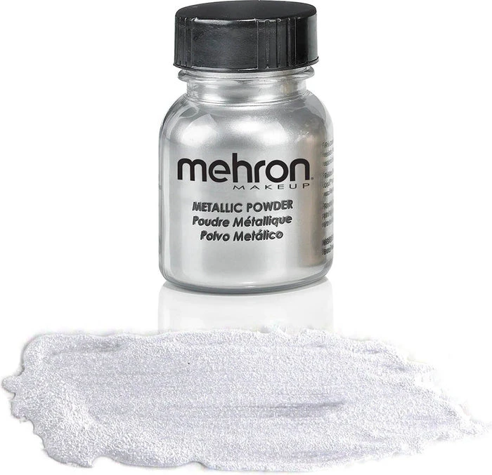 Silver | METALLIC POWDER MEHRON MAKEUP Mehron Silver | METALLIC POWDER -Wicked Lashes shop mehron makeup silver metalic
