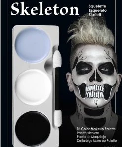 MEHRON MAKEUP Cosplay Skeleton | TRI-COLOUR CHARACTER MAKEUP PALETTE