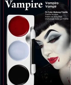 MEHRON MAKEUP Cosplay Vampire | TRI-COLOUR CHARACTER MAKEUP PALETTE