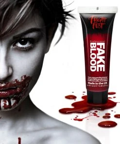 FRIGHT FEST Halloween Dark Red | FAKE BLOOD [50ml] -Wicked Lashes shop p 700x700