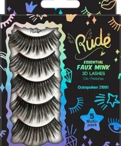 RUDE COSMETICS Rude Cosmetics Outspoken | MINK 3D LASHES [5 MULTI-PACK]