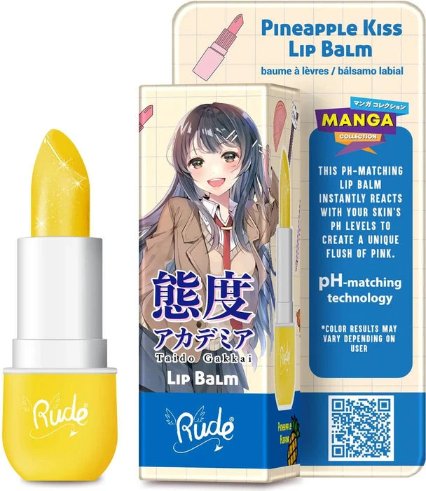Pineapple Kiss | LIP BALM RUDE COSMETICS Anime & Manga Pineapple Kiss | LIP BALM -Wicked Lashes shop rude cosmetics pineapple kiss lip balm 1 84f1bea3 d6e8 49a9 9e06
