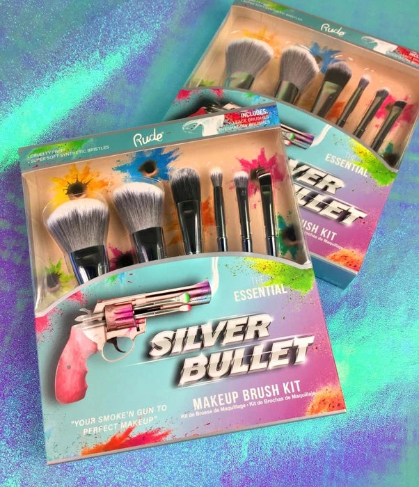 Silver Bullet | MAKEUP BRUSH KIT RUDE COSMETICS Rude Cosmetics Silver Bullet | MAKEUP BRUSH KIT -Wicked Lashes shop rude cosmetics silver bullet makeup brush kit 13 1ac22582 e2ab 4ce5 a3ce