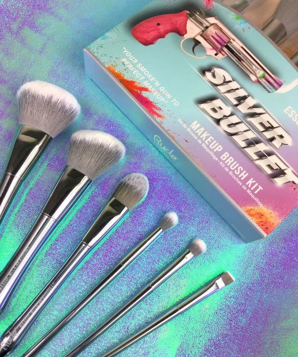 Silver Bullet | MAKEUP BRUSH KIT RUDE COSMETICS Rude Cosmetics Silver Bullet | MAKEUP BRUSH KIT -Wicked Lashes shop rude cosmetics silver bullet makeup brush kit 14 f846b53b 6821 41c4 9a26