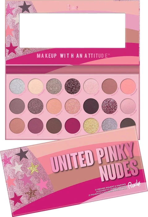 United Pinky Nudes | 21 PRESSED PIGMENT & SHADOWS PALETTE RUDE COSMETICS Rude Cosmetics United Pinky Nudes | 21 PRESSED PIGMENT & SHADOWS PALETTE -Wicked Lashes shop rude cosmetics united pinky nudes 21 pressed pigment shadows palette 1 593f1a0c 1847 4d6d b666