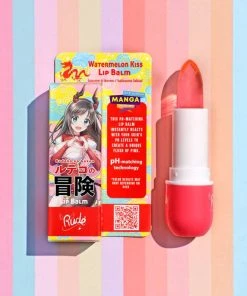 RUDE COSMETICS Anime & Manga Watermelon Kiss | LIP BALM -Wicked Lashes shop rude cosmetics watermelon kiss lip balm 2 782f7e68 40a1 4635 9942 4202f0c4b2a9 700x700
