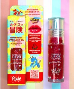 RUDE COSMETICS Rude Cosmetics Manga Watermelon | SPARKLE LIP OIL -Wicked Lashes shop rude cosmetics watermelon sparkle lip oil 2 cba6e74e 5a12 4968 ac46 97e657e35ba7 700x700