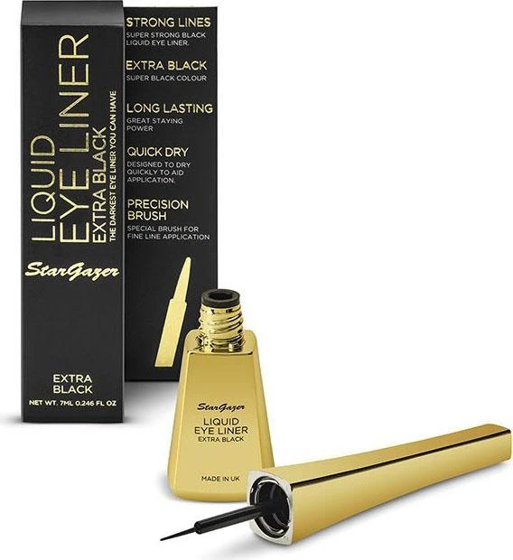 Super Black Long Lasting | LIQUID EYELINER STARGAZER Stargazer Super Black Long Lasting | LIQUID EYELINER -Wicked Lashes shop stargazer super black long lasting liquid eyeliner 3 0b41b833 1112 42de 95a1
